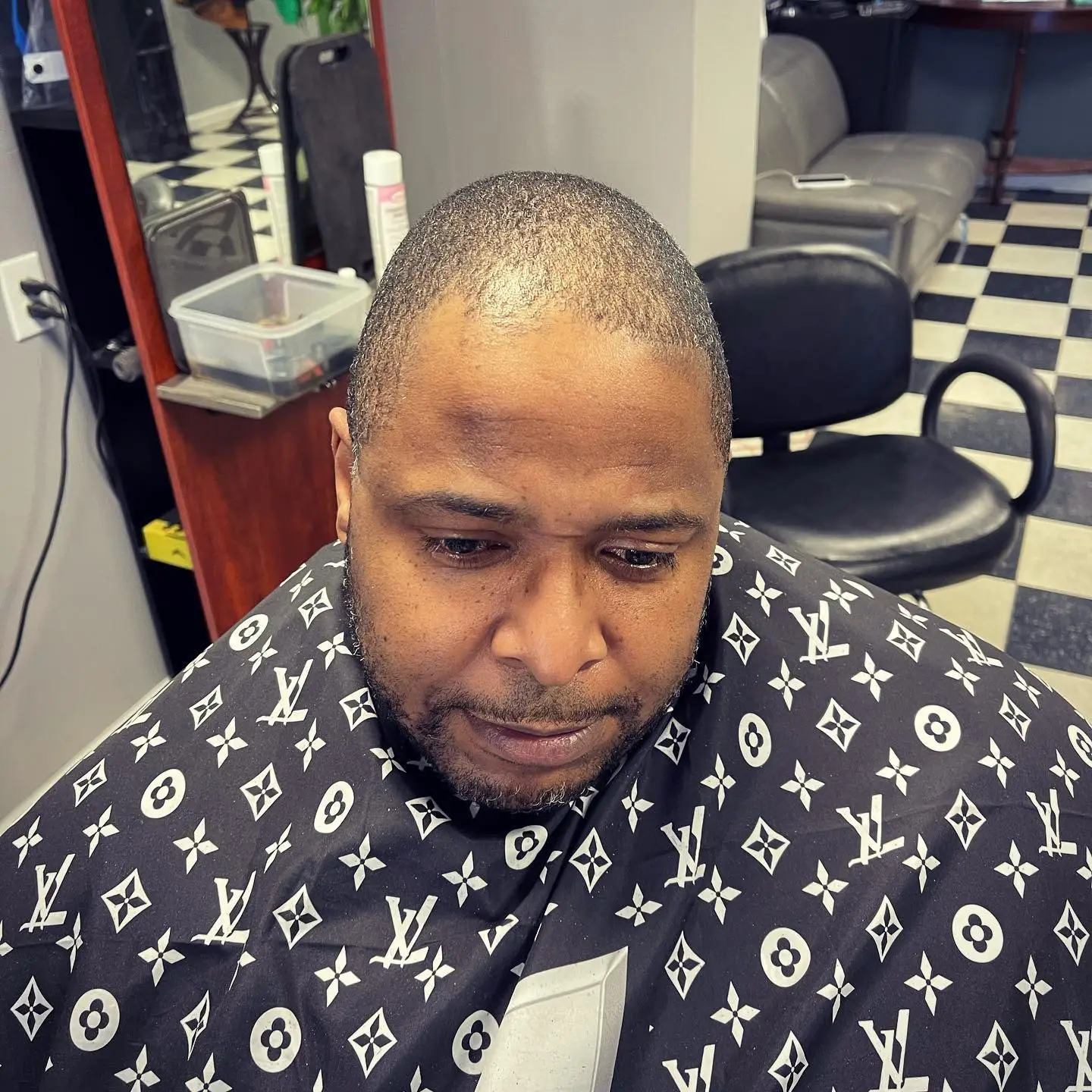 Bald fade and beard